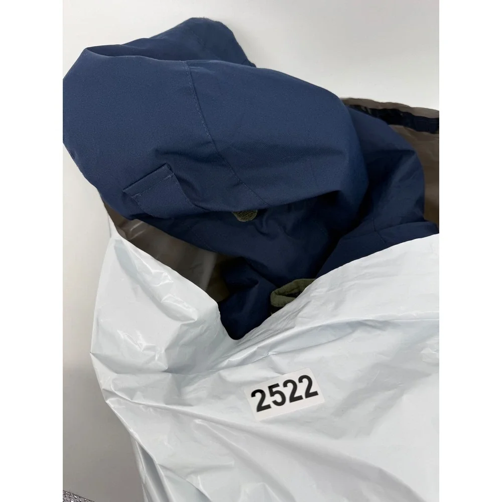 Lands‎ End Squall Grow Along Jacket Boys XL 18-20 Lime Green Navy Fleece Zip Out